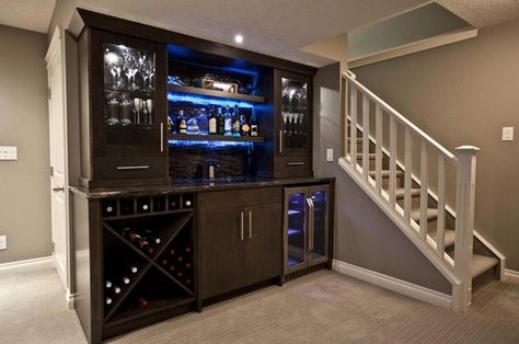 Turn Your Basement Into A Bar – 20 Inspiring Designs That Will Make You Drool Contemporary Basement, Basement Bar Design, Basement Bar Designs, Small Basements, Home Bar Designs, Basement Design Ideas, Home Theater Rooms, Basement Remodel, Basement Bar