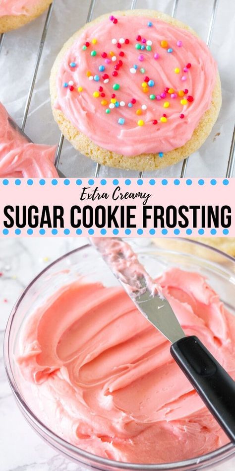 Glam Cupcakes, Sugar Cookie Frosting Recipe, Cookie Frosting Recipe, Sugar Cookie Icing Recipe, Cookie Icing Recipe, Future Chef, Baking Treats, Frosting Recipes Easy, Cookies Gingerbread