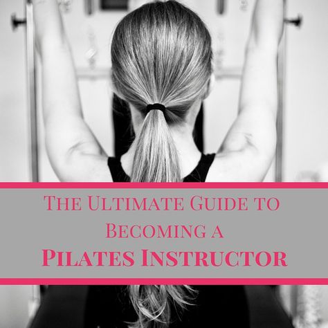 Becoming a Pilates instructor can be confusing! This post breaks down everything you need to know before teaching and getting a Pilates certification. Pilates Certification, Home Pilates Studio, Pilates Teacher Training, Physical Therapy School, Become A Yoga Instructor, Pilates Workout Plan, Pilates Workout Routine, Pilates Exercises, Pilates Teacher