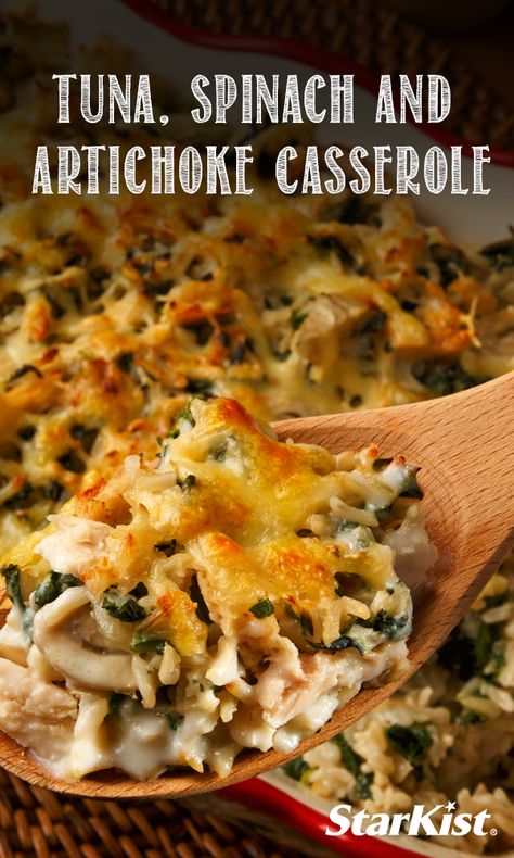 The best way to embrace the colder weather is with this Tuna, Spinach and Artichoke Casserole! Tuna Artichoke Casserole, Spinach And Artichoke Casserole, Spinach Artichoke Casserole, Tuna Spinach, Artichoke Casserole, Best Tuna Casserole, Spinach Pasta Recipes, Tuna Casserole Recipes, Spinach Bake