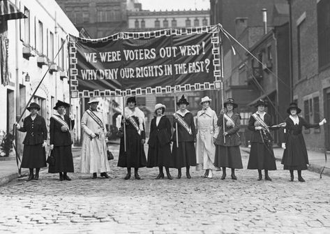 19th Amendment: A Timeline of the Fight for Women's Right to Vote - HISTORY The Bowery Boys, 19th Amendment, Suffrage Movement, Vintage Everyday, Civil Rights Movement, Library Of Congress, Bw Photo, Women In History, Womens Rights