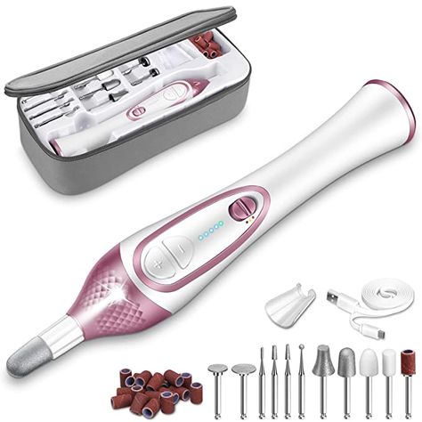 Amazon.com : ISTON 36-piece Professional Manicure & Pedicure Kit, Cordless Nail Drill Machine, 20000RPM,11Pcs Bits, 4 Speed, Electric Nail File Set, Nails Care Kits, Manicure Pedicure Tools, Storage Case : Beauty & Personal Care Set Nails, Nails Care, Remove Acrylic Nails, Electric Nail File, Professional Manicure, Drill Machine, Nail Drill Machine, Pedicure Kit, Manicure Kit