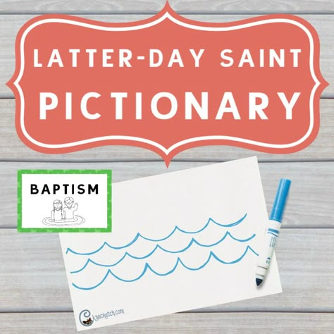 Lds Pictionary, Lds Youth Activities, Lds Primary Lessons, Lds Lessons, Activity Day Girls, Yw Activities, Lds Youth, Relief Society Activities, Primary Activities