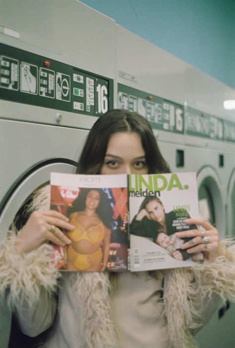 Reading Magazine Photoshoot, Laundry Room Photoshoot, Laundry Mat Photoshoot, Laundry Photoshoot, Room Photoshoot, Reading Magazine, Laundry Shoot, Laundry Mat, Romanticizing Life