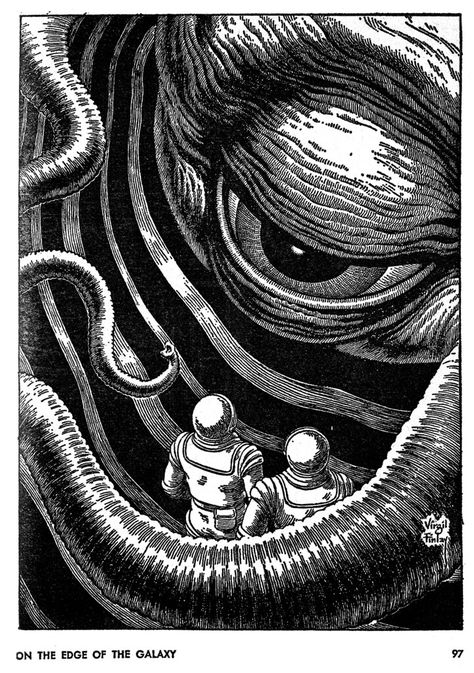 Virgil Finlay, Psy Art, Cosmic Horror, Pulp Art, Science Fiction Art, Retro Futurism, Cthulhu, Sci Fi Art, Pen Drawing