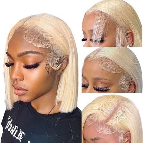 Blonde Short Bob, Wigs Straight, Blonde Short, Human Wigs, Short Bob Wigs, Honey Blonde, Human Hair Wig, Wigs Hair Extensions, Bob Wigs