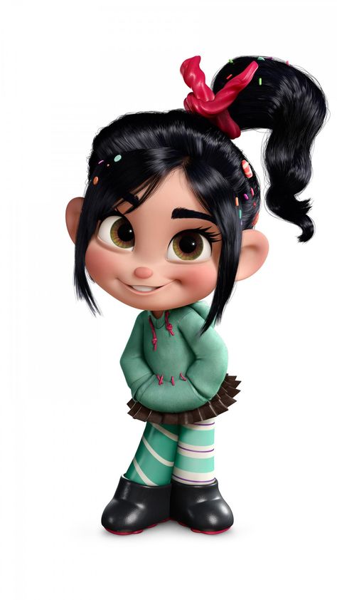 Vanellope Von Schweetz Wallpapers - Wallpaper Cave 783 Wreck It Ralph Characters, Wreck It Ralph, Cartoon Character, Black Hair, Free Shipping, Hair, Black