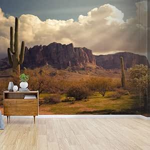 Kanworse Arizona Desert Wild west Landscape Canvas Print Wallpaper Wall Mural Self Adhesive Peel & Stick Wallpaper Home Craft Wall Decal Wall Poster Sticker for Living Room Wild West Landscape, Craft Wall, Arizona Desert, Peel Stick Wallpaper, Wallpaper Wall, Poster Stickers, Print Wallpaper, Wall Poster, Landscape Canvas