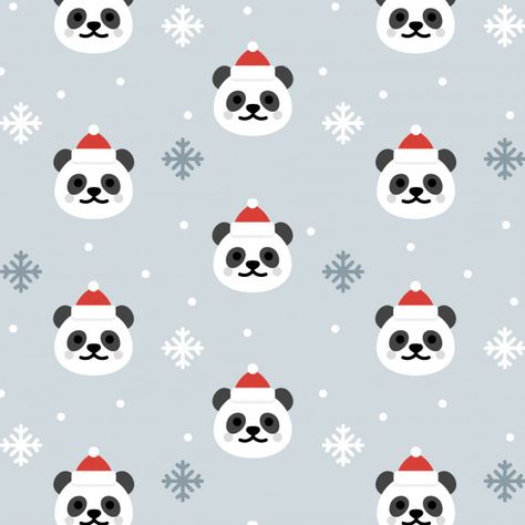 Christmas panda seamless pattern background Christmas Panda Wallpaper, Christmas Ios, Panda Christmas, Gift Tag Design, Rose Gold Texture, Neon Backgrounds, Xmas Wallpaper, Cute Panda Wallpaper, Cute Christmas Wallpaper