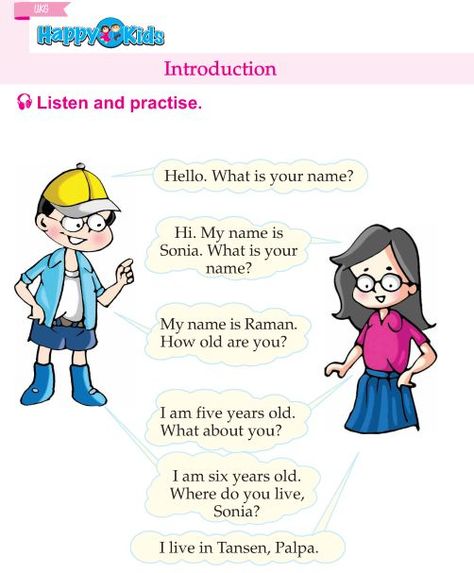 Conversation For Kindergarten, Daily Conversation English For Kids, Basic English For Kids, Conversation For Kids, English Dialogues, English Introduction, English Language Activities, Nursery School Activities, English Primary School