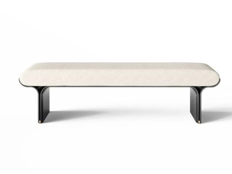 Upholstered bench STAMI | Bench by Gallotti&Radice Living Room Luxury Modern, Shoe Ottoman, Gallotti Radice, Leather Ottomans, Gown Rental, Leather Living Room Furniture, Living Room Luxury, Executive Room, Hallway Bench