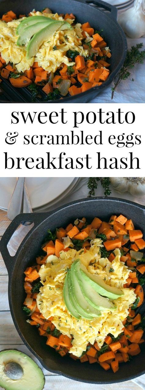 Breakfast Skillet Healthy, Breakfast Hash Recipes, Breakfast Skillet Recipes, Healthy Protein Meals, Hash Recipe, Breakfast Skillet, Paleo Meals, Healthy Eggs, Breakfast Hash