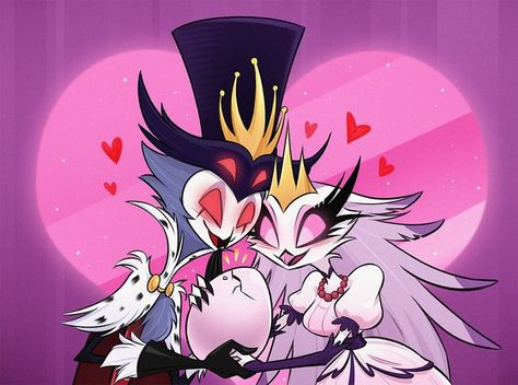 Stolas And Stella, Stella Art, Hedgehog Art, Vivziepop Hazbin Hotel, Hotel Art, My Hero Academia Manga, Happy Couple, Cartoon Art Styles, Owl House