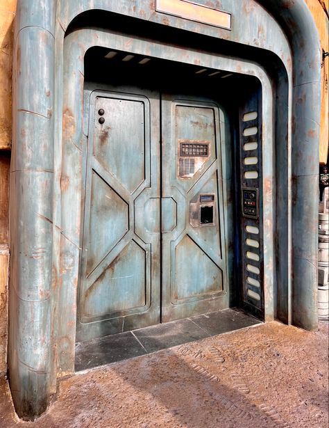 Spaceship Door Design, Starwars Set Design, Sci-fi Door, Star Wars Set Design, Star Wars Door, Scifi Door, Spaceship Door, Futuristic Door, Scifi Decor