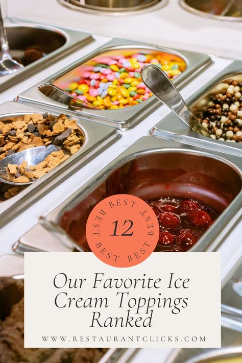 You can probably list your favorite ice cream flavors off by heart. But what about the toppings you have smothered on top? The right toppings can take your ice cream to the next level. But which are the best ice cream toppings and where would they rank in a list? Toko Ice Cream, Ice Cream Bar Toppings List, Ice Cream Bar Toppings, Ice Cream Toppings Bar, Chocolate Fudge Topping, Cereal Flavors, Toppings Bar, Hot Chocolate Fudge, The Best Ice Cream