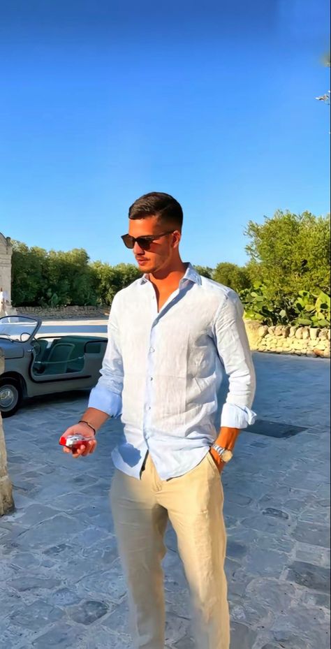 Tiktok: ey_fits Outfit Cowok, Beach Outfit Men, Money Clothes, Smart Casual Menswear, Clean Fashion, Vegas Outfit, Jumpsuit Chic, Mens Formal, Men Fashion Casual Outfits