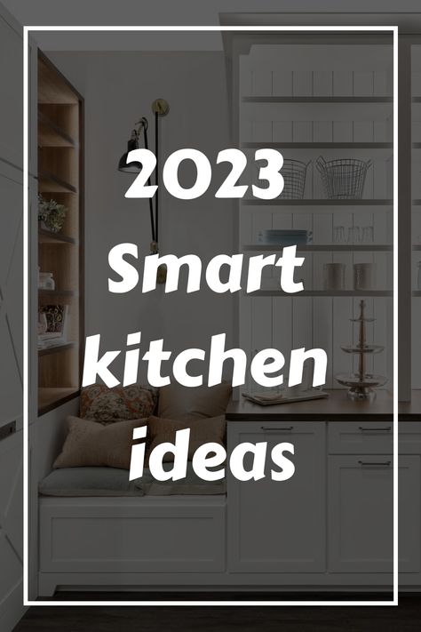 2023 Smart kitchen ideas High Tech Kitchen Design, Kitchen Appliances Ideas, Smart Kitchen Ideas, Kitchen Appliances Design, Smart Refrigerator, Herb Gardens, Future Kitchen, Kitchen Design Trends, Smart Kitchen