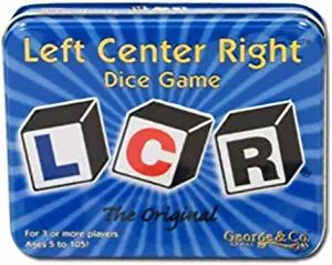 Amazon.com: Original LCR Left Center Right Dice Game : Toys & Games Left Right Center Game, Left Center Right Dice Game, Left Right Center, Friendsgiving Games, Golf Card Game, Fun Group Games, Pj Party, Feeling Left Out, Family Board