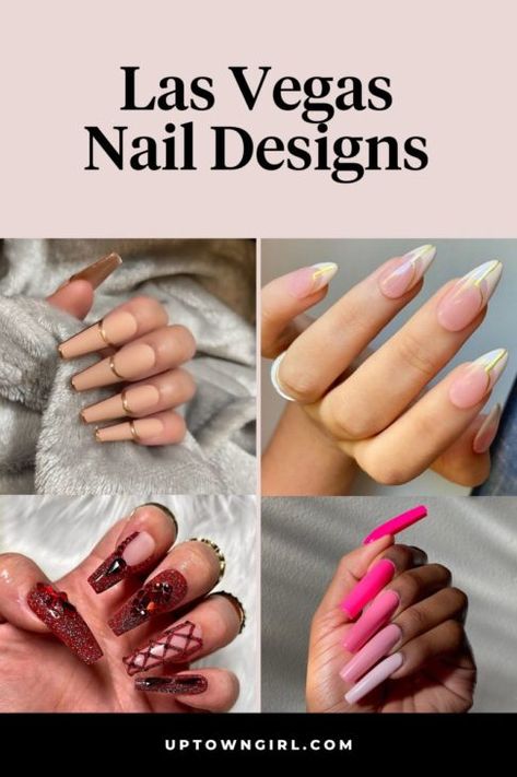 Vegas Theme Nails Ideas, Las Vegas Nails Designs, Las Vegas Inspired Nails, Las Vegas Nail Designs, Vegas Nails Design, Vegas Nails Ideas Sparkle, Vegas Inspired Nails, Nails For Vegas, Vegas Nail Art