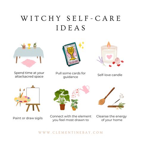 Witchy self-care ideas | Spiritual self-care routine | Witchy morning routine | Self-care ideas for witches | Witchy self-care tips | Witchcraft for beginners | Self-love rituals | Eclectic witchcraft | Healing journey Pagan Self Care, Health Rituals Witch, Self Care Witchy, Witchy Morning Ritual, Witchcraft Morning Routine, Witchy Self Care Routine, Witchcraft Self Care, Self Care Witchcraft, Rainy Day Witchcraft