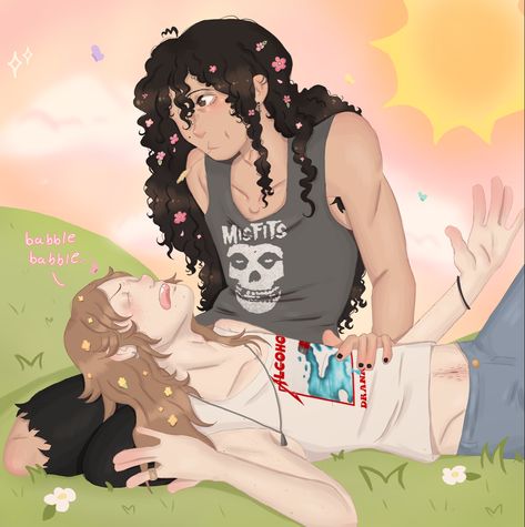 kirk n lars relaxing in the summer sun Lars X Kirk, Kirk X Lars, Kirk And Lars, Band Fanart, Personajes Studio Ghibli, Not Listening, Toy Bonnie, 80s Rock, Kirk Hammett