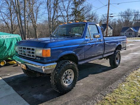 Slammed Mini Trucks, 1989 F250, Bricknose Ford, Ford Obs, Obs Ford, Dream Whip, Old American Cars, Ford F150 Xlt, Ford Diesel