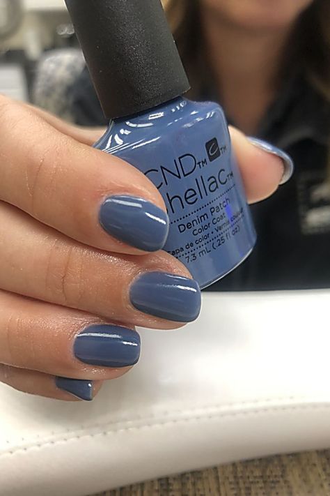 Shop nail polish, nail polish remover, nail sets, manicure and pedicure tools & more. Shellac Nails Blue, Nails Shallec, Blue Shellac Nails, Shellac Colours, Cnd Shellac Colors, Shellac Nail Colors, Shellac Nail Designs, Cnd Colours, Shellac Nail Polish