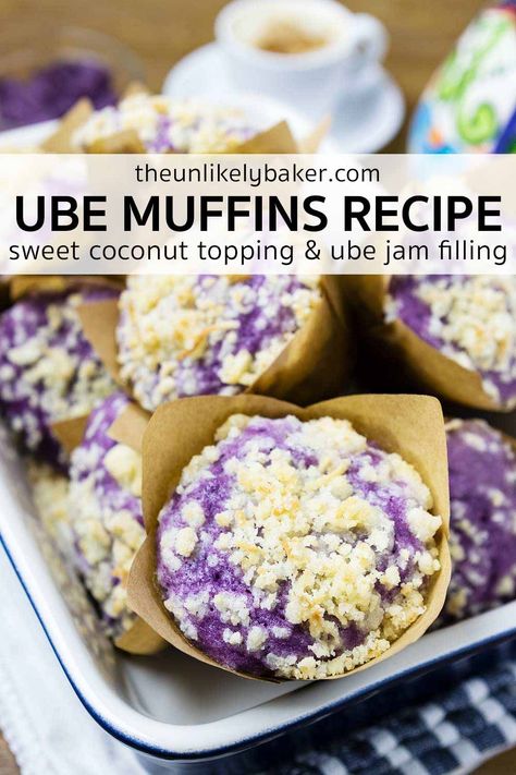 Ube Bars Recipe, Trader Joe’s Ube Pancake Mix Recipes, Recipes Using Ube Powder, Ube Jam Recipe, Ube Powder Recipes, Ube Muffins, Ube Rolls, Ube Desserts Recipes, Easy Ube Cake Recipe