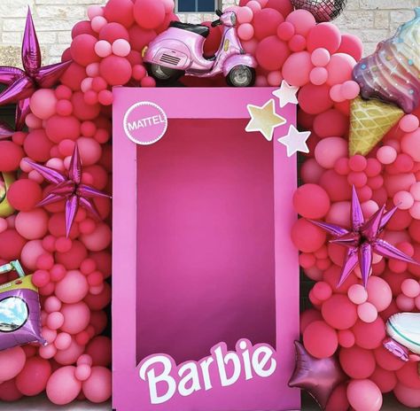 Birthday Party Barbie Theme, Birthday Party Barbie, Bday Background, Baby Photography Backdrop, Barbie Party Decorations, Barbie Theme Party, Baby Backdrop, Barbie Box, Barbie Birthday Party