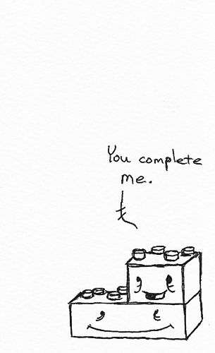 Lego Love Lego Drawing Ideas, Lego Sketch, Lego Doodle, Lego Doodle Drawing, Lego Illustrations Drawing, I’ll Never Lego Of You, You Complete Me, Love Drawings, Doodle Art