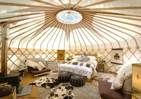 #yurtlife hashtag on Instagram • Photos and Videos Yurts For Sale, Yurt Interior, Tent Life, Luxury Yurt, Yurt Home, Yurt Living, Yurt Tent, Canopy And Stars, Wood Bath