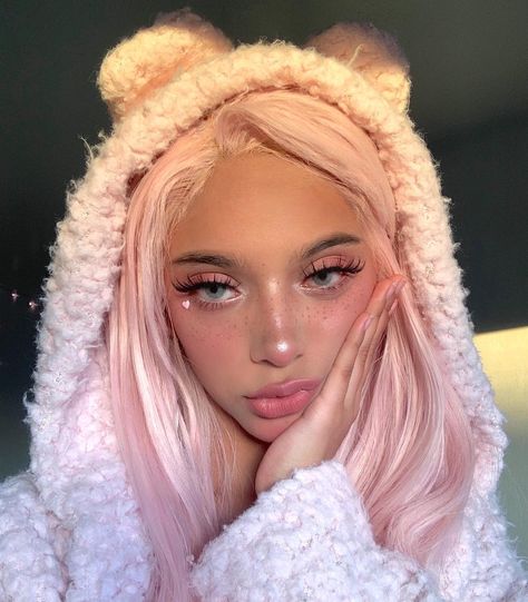 E Girl Hairstyles, Soft Girl Makeup, E Girl Makeup, E Girl Style, Soft Makeup Looks, Kawaii Makeup, Pink Fairy, Fairy Queen, Outfit Cute