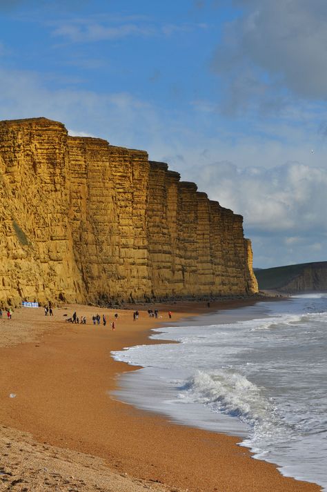 East Cliff, West Bay, Jurassic Coast in Dorset, England Dorset Uk, Dorset Coast, Dorset England, Lyme Regis, West Bay, Jurassic Coast, Tv Time, West Country, Kew Gardens