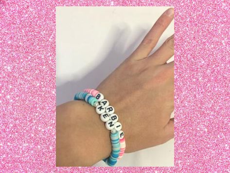 Barbie and Ken Bracelet Set Clay Bead Matching Name Bracelets - Etsy Barbie And Ken Bracelet, Barbie Clay Bead Bracelet, Barbie Seed Bead Bracelet, Barbie Inspired Beaded Bracelet, Barbie Bracelet Beads, Keep Bracelet, Clay Bead Necklace, Preppy Bracelets, Name Bracelet