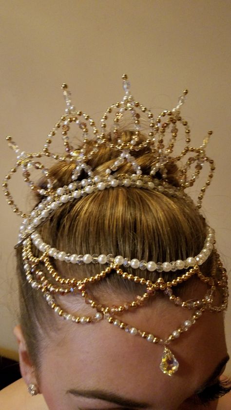 Ballet Hair Pieces, Ballet Tiaras Headpieces, Ballet Headpieces Diy, Princess Headpiece, Diy Headpiece, Tiara Diy, Ballet Crowns, Diy Tiara, Ballet Hair