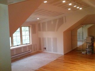 Second Floor Bedroom Dormer by 3-D Contracting Inc. Low Ceiling Apartment, Adding Dormers To A House, Lighting Low Ceiling, Attic Renovation Ideas, Shed Dormer, Attic Bedrooms, Dormer Windows, Attic Renovation, Flat Apartment