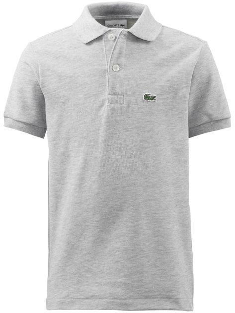 Lacoste Clothing, Club Accessories, Lacoste T Shirt, Polo Lacoste, Lacoste Polo Shirts, Shirt For Boys, Grey Polo Shirt, Lacoste Polo, Dapper Men