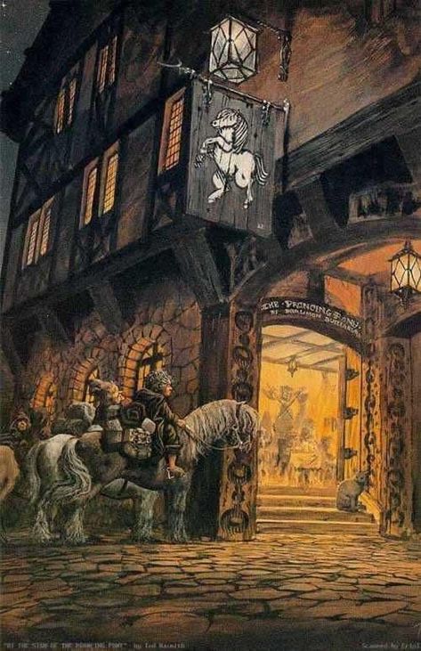 Ted Nasmith, Tolkien Artwork, Prancing Pony, Lord Of Rings, John Howe, Tolkien Books, Middle Earth Art, Tolkien Art, Lotr Art