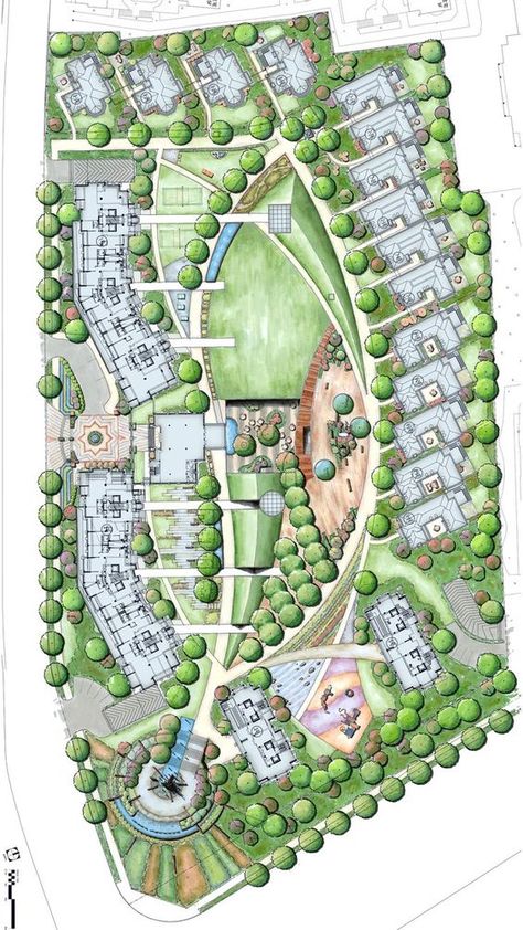 Highs and Lows of Life: Baby Boomers Are you Ready For Retirement? Residential Site Plan, Site Development Plan, Site Plan Design, Architecture Site Plan, Landscape Architecture Plan, Landscape Design Drawings, Urban Design Plan, Landscape Architecture Drawing, Urban Landscape Design