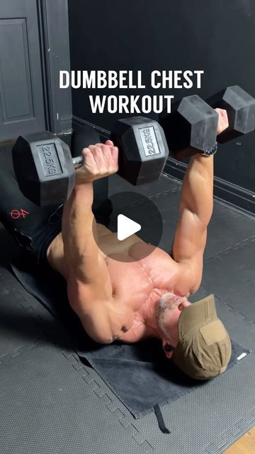 Justin | HOME WORKOUTS on Instagram: "DUMBBELL CHEST WORKOUT 💪🏼 Access to limited equipment, short of time, and only have a couple of dumbbells, then try this quick but effective dumbbell only chest workout at home or gym. 

1️⃣ Alternating dumbbell press 4x10-12 (weight used 22.5kgs)
2️⃣ Alternating dumbbell flys 4x8-10 (weight used 22.5kgs)
3️⃣ Dumbbell squeeze press 4x10 (weight used 22.5kgs)
4️⃣ Low to high flys 3x10-12 (weight used 12.5kgs)

90sec rest between sets, 2mins rest between exercises. Let's go, no excuses! 🔥

#weighttraining #workoutmotivation #athomeworkouts #homefitness #gymlife #dumbbells #instagram #trendingreels" Dumbbell Chest Workout, Chest Workout At Home, Dumbbell Press, Chest Workouts, No Excuses, Home Workouts, Chest Workout, Weight Training, Gym Life