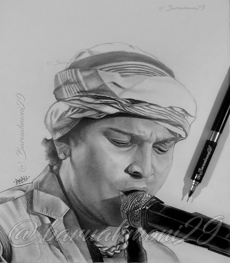 Pencil sketch of Zubeen Garg. Zubeen Garg, Shading Pencil, 480x800 Wallpaper, Art Painting Gallery, Portrait Sketches, Painting Gallery, Pencil Sketch, Pencil Art, Painting Crafts