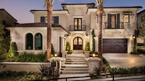 Porter Ranch CA New Homes for Sale | Westcliffe at Porter Ranch - Palisades Collection Los Angeles House Floor Plan, Mansion Front View, Miami Homes, Modern Luxury Homes, Porter Ranch, Luxury Miami, Mediterranean Homes Exterior, House In Los Angeles, Classic House Exterior