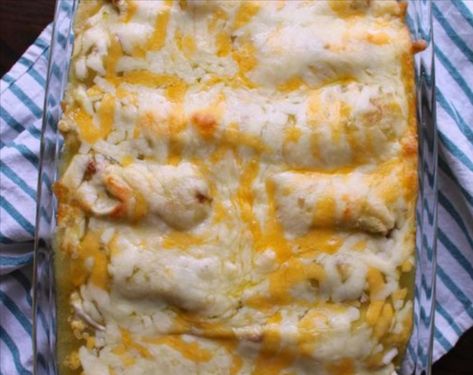 Spinach and Cheese Enchiladas Spinach And Cheese Enchiladas, Traditional Enchiladas, Spinach Enchiladas, Cheese Enchiladas, Creamy Spinach, Grandmas Recipes, Spinach And Cheese, Creamy Cheese, Joanna Gaines