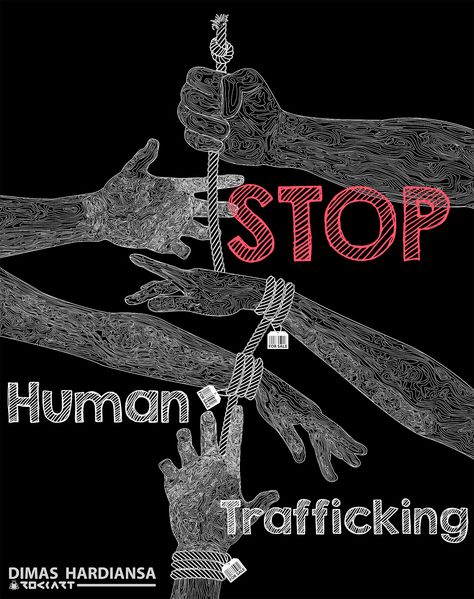 "Stop Human Trafficking"  #StopHumanTrafficking #HumanTrafficking #Tshirt #17RockArtDesign #DimasHardiansa Anti Trafficking Art, Trafficking In Human Beings Drawing, Protecting Children Quotes, Human Trafficking Poster, Human Trafficking Quotes, Human Trafficking Art, Social Awareness Posters, Refugees Art, Distortion Art