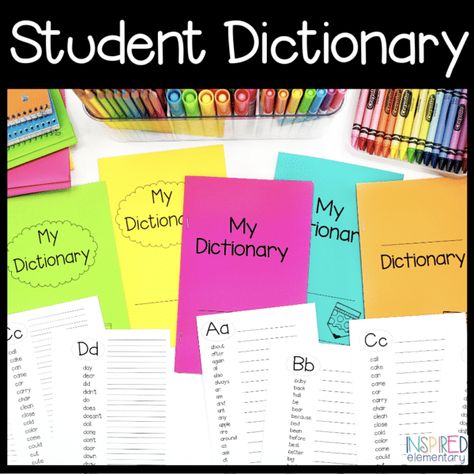 This personal Student Dictionary spelling tool will help students gain more confidence with spelling words. Student Dictionary, Goal Setting Activities, More Confidence, New Year Goals, Spelling Words, Word Design, Teaching Elementary, Elementary Teacher, Teacher Favorite Things