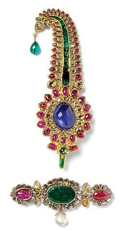 Click this image to show the full-size version. Mughal Jewelry, Mughal Empire, Colored Stones, Royal Jewels, Jewelry Indian, Royal Jewelry, Crown Jewels, Kundan Jewellery, Incredible India