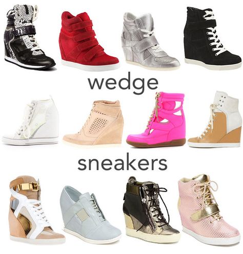 How They Wear It: Wedge Sneakers | Washington Bloggers | Washingtonian Wedge Sneakers Outfit, Girls Football Boots, Bad Fashion, Shoes Outfit Fashion, High Heel Sneakers, Trendy Fashion Jewelry, Wedge Ankle Boots, Girly Shoes, Trending Sneakers