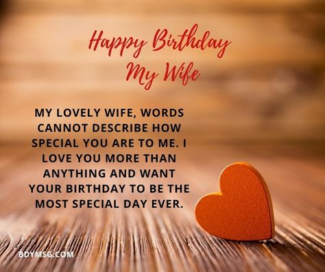 50 Best Romantic Birthday Wishes For Wife - BDYMSG Birthday Wishes For Wife In Urdu, Birthday For Wife Romantic, Birthday Wishes For Wife Quotes, Birthday Wish For Wife, Birthday Wishes For Wife Romantic, Best Birthday Message, Wife Birthday Wishes, Happy Birthday To My Wife, Birthday Message For Wife