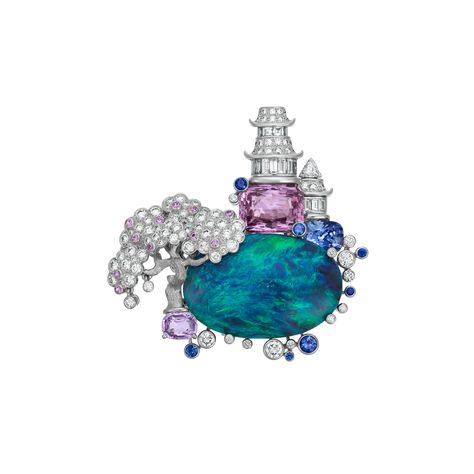 VAN CLEEF & ARPELS MULTI-GEM AND DIAMOND 'LES JARDINS' BROOCH Van Clef, Jewelry Moodboard, Cleef And Arpels Jewelry, Fantasy Accessories, Diamond Brooches, Brooch Diamond, Water Opal, Van Cleef And Arpels Jewelry, Ammolite Jewelry