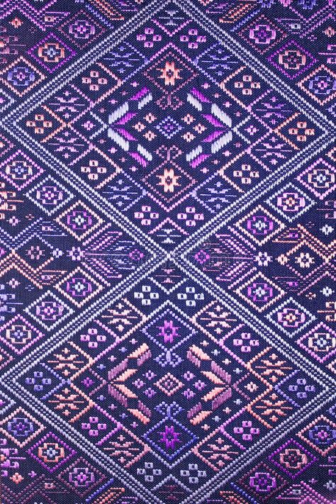 Colorful thai silk handcraft peruvian style rug surface close up More this motif & more textiles peruvian stripe beautiful. Background tapestry persian nomad stock photos Thai Silk Pattern, Silk Textiles, Peruvian Style, Thai Silk, Saree Designs Party Wear, Beautiful Background, Silk Fabrics, Weaving Patterns, Fabric Pattern